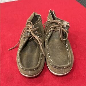 OluKai Brown Moccasin-Style Shoes with Rawhide Laces